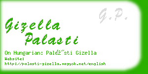 gizella palasti business card